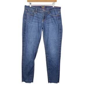 Lucky Brand 12/31 Charlie Capri Released Hem Selvedge Low Rise Dark Womens Jeans